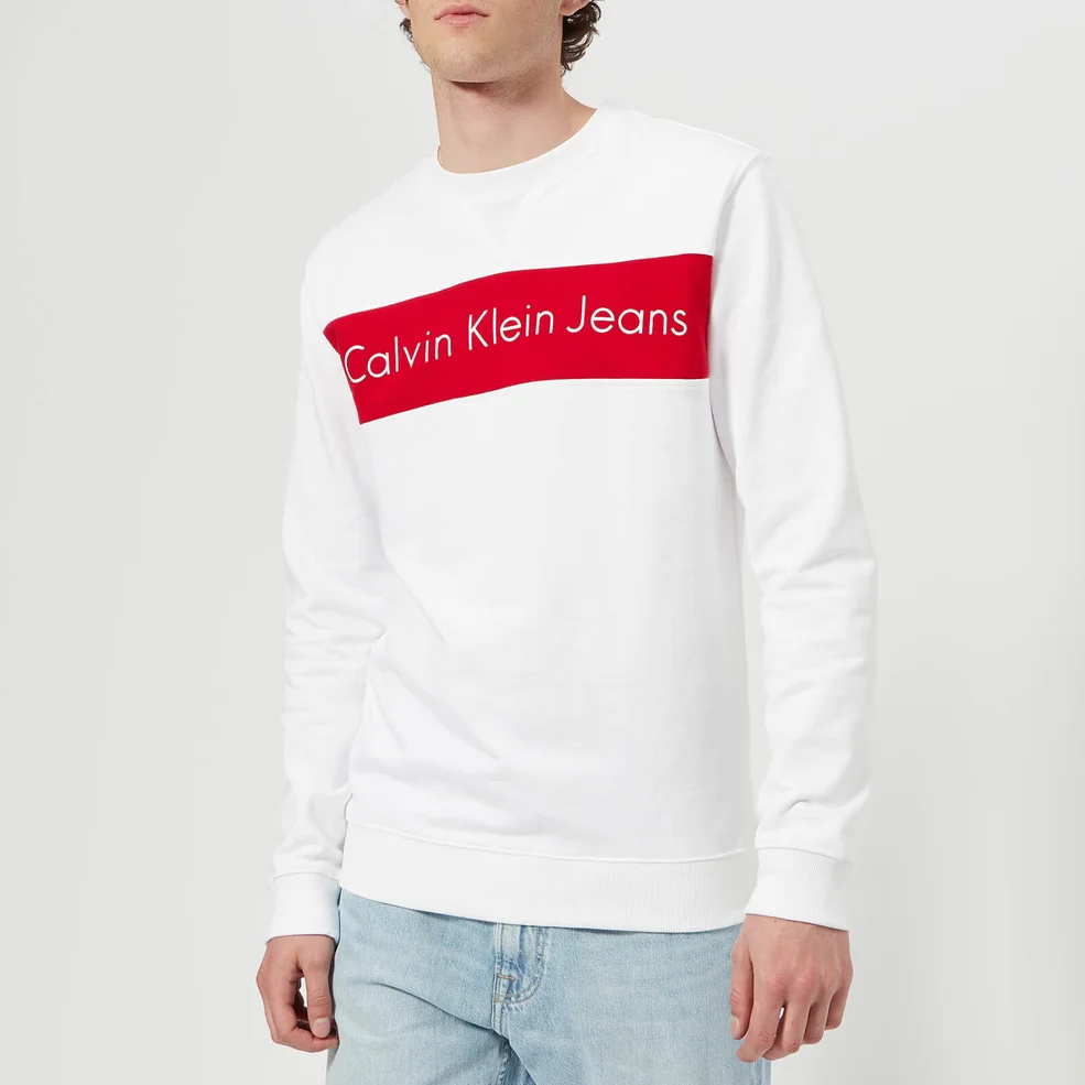 Calvin Klein Men's Hayo 1 Sweatshirt - Bright White Image 1