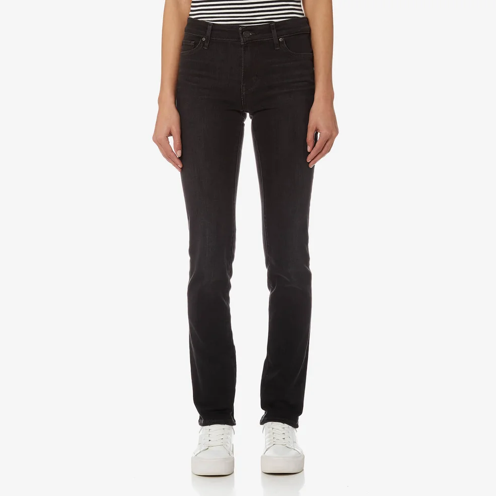 Levi's Women's 712 Slim Jeans - Washed Ink Image 1
