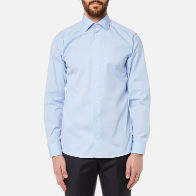 Eton Men's Slim Fit Cut Away Collar Single Cuff Shirt - Sky Blue