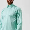 Eton Men's Contemporary Fit Extreme Cut Away Gingham Check Shirt - Light Green - Image 1