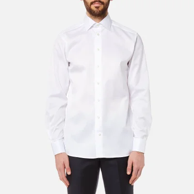 Eton Men's Contemporary Fit Cut Away Collar Single Cuff Shirt - White