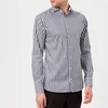 Eton Men's Slim Fit Butcher Stripe Extreme Cut Away Collar Shirt - Navy - Image 1