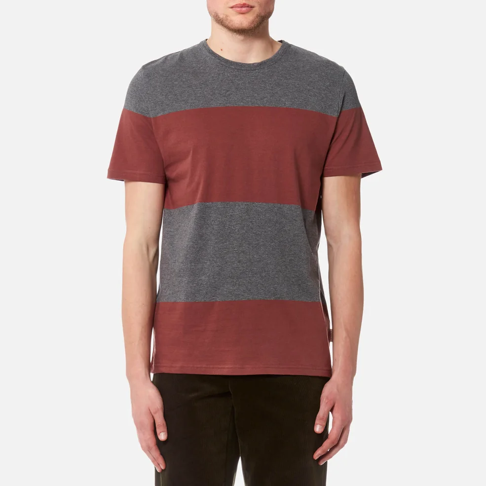 Oliver Spencer Men's Conduit T-Shirt - Grey/Pink Image 1
