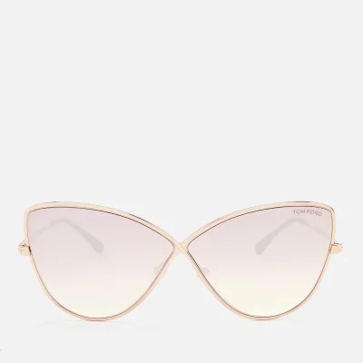 Tom Ford Women's Elise Butterfly Shape Sunglasses - Rose Gold/Gradient