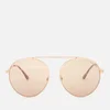 Tom Ford Women's Simone Aviator Style Sunglasses - Rose Gold/Brown Mirror - Image 1