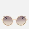 Tom Ford Women's Ava Round Frame Sunglasses - Rose Gold/Brown Mirror - Image 1