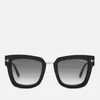 Tom Ford Women's Lara Square Frame Sunglasses - Black/Smoke - Image 1