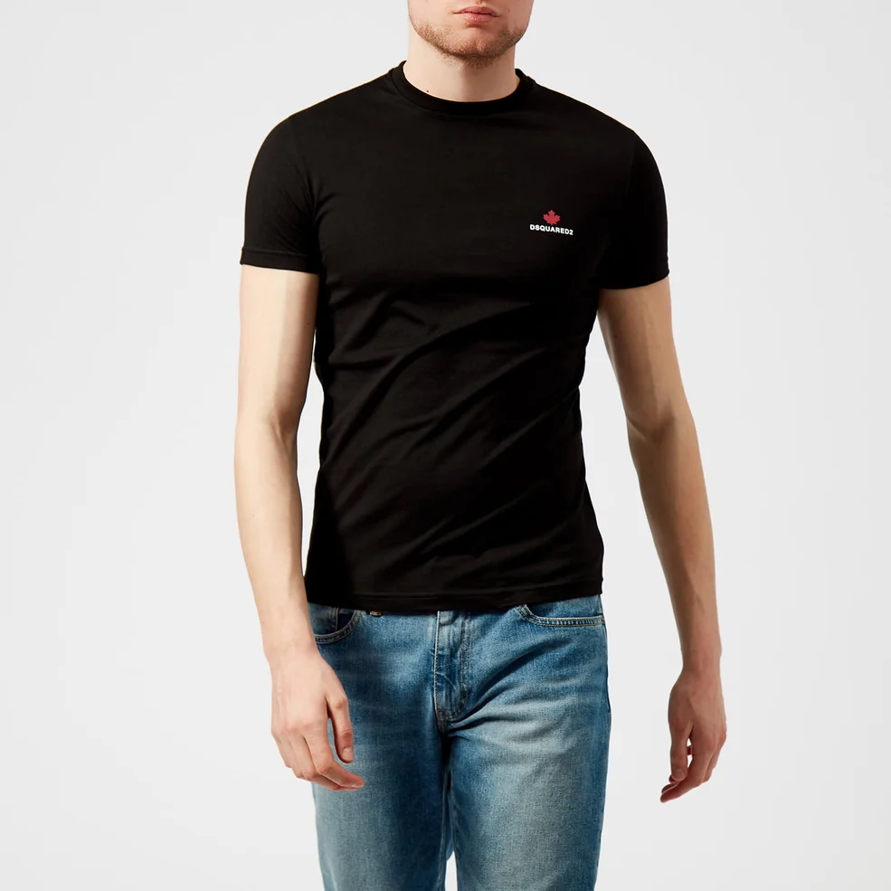 Dsquared2 Men's Chest Logo T-Shirt - Black Image 1