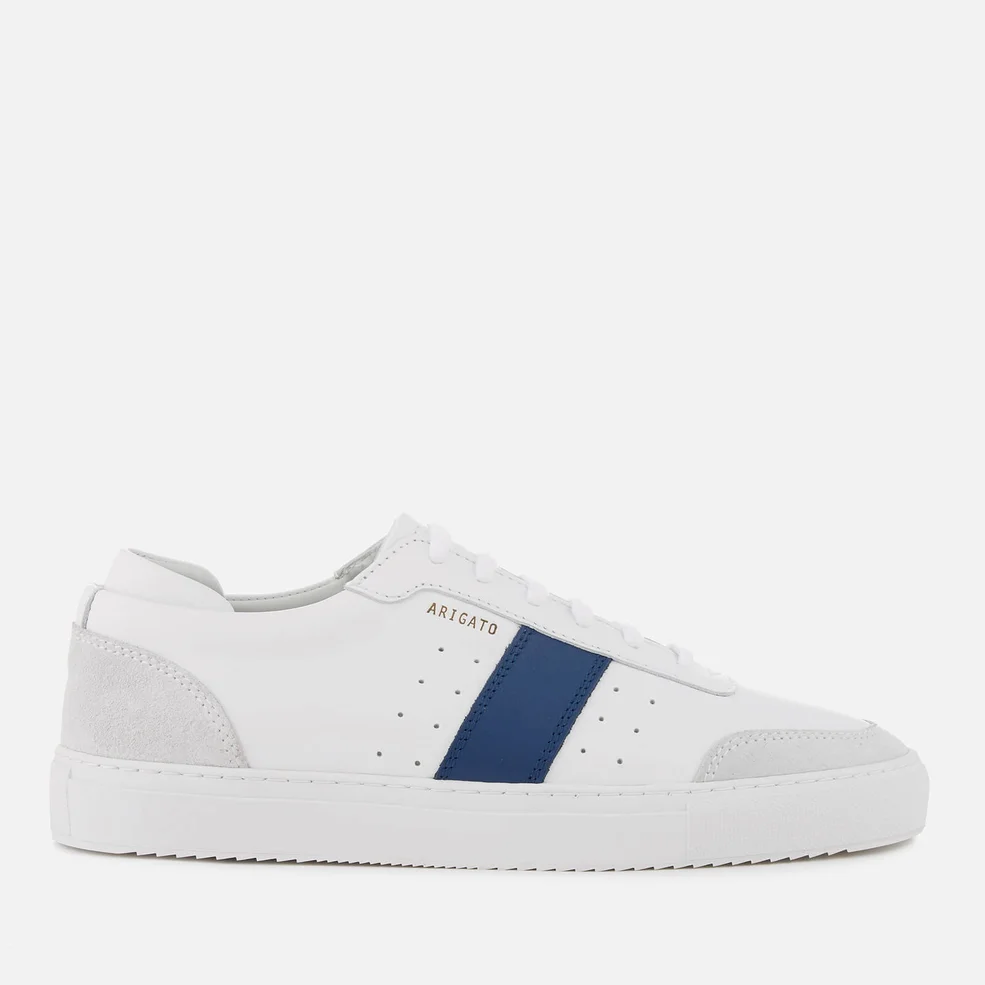 Axel Arigato Men's Dunk Leather Trainers - White/Navy Image 1