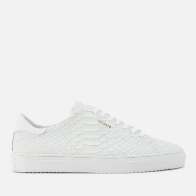 Axel Arigato Men's Clean 90 Leather Python Embossed Trainers - White