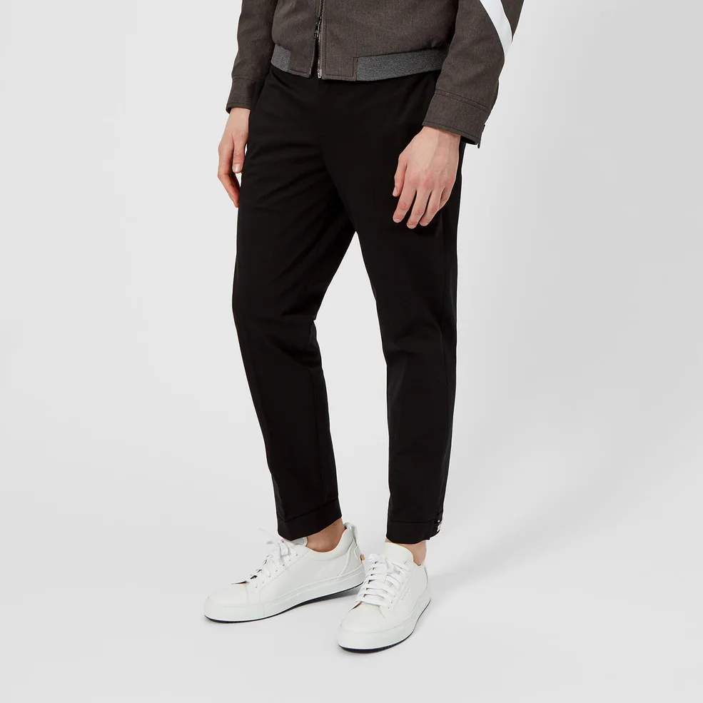 Neil Barrett Men's Adjustable Zip Hem Trousers - Black Image 1