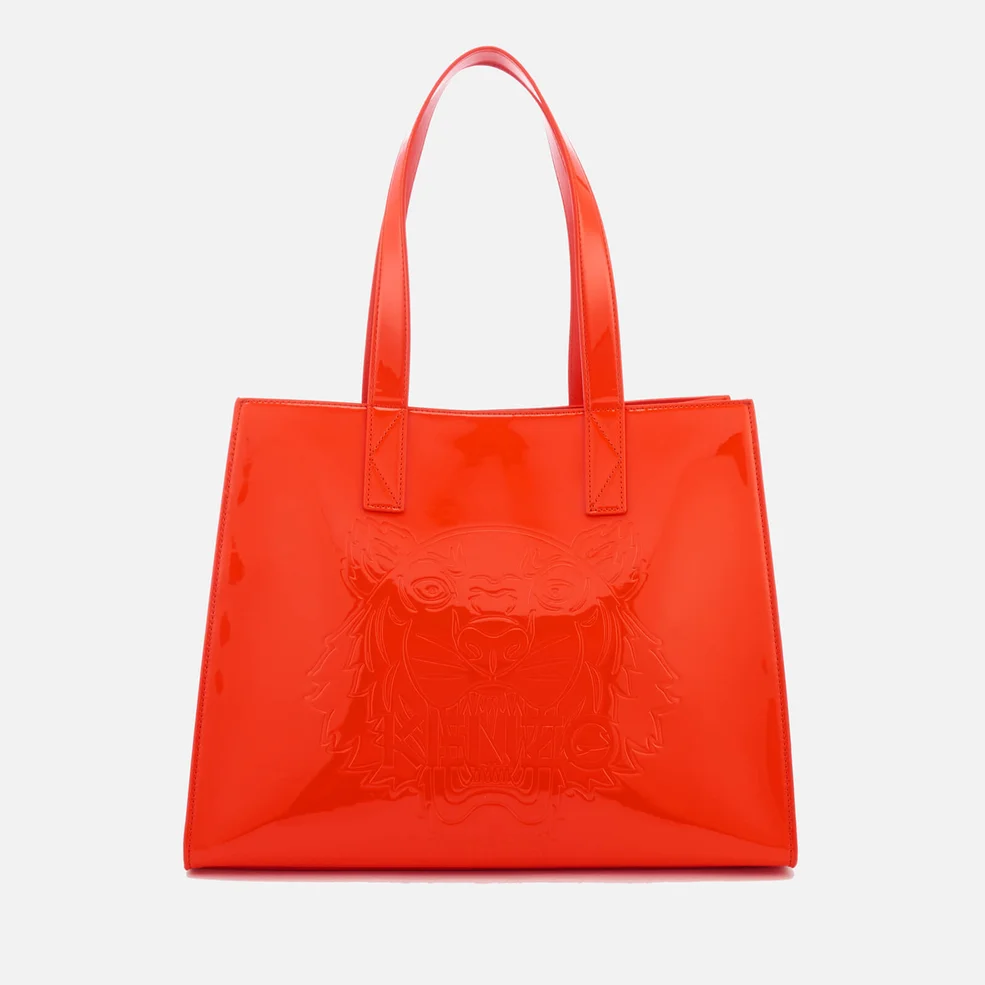 KENZO Women's Icon Horizontal Tote Bag - Medium Red Image 1