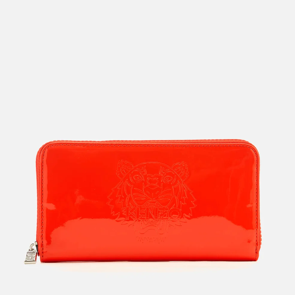 KENZO Women's Icon Continental Wallet - Medium Red Image 1
