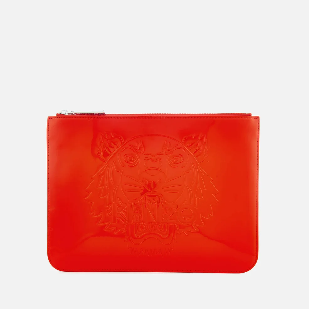 KENZO Women's Icon A4 Pouch - Medium Red Image 1