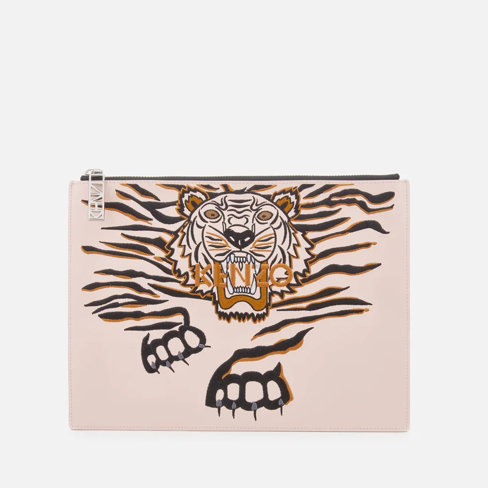 KENZO Women's Icon A4 Pouch - Faded Pink Image 1