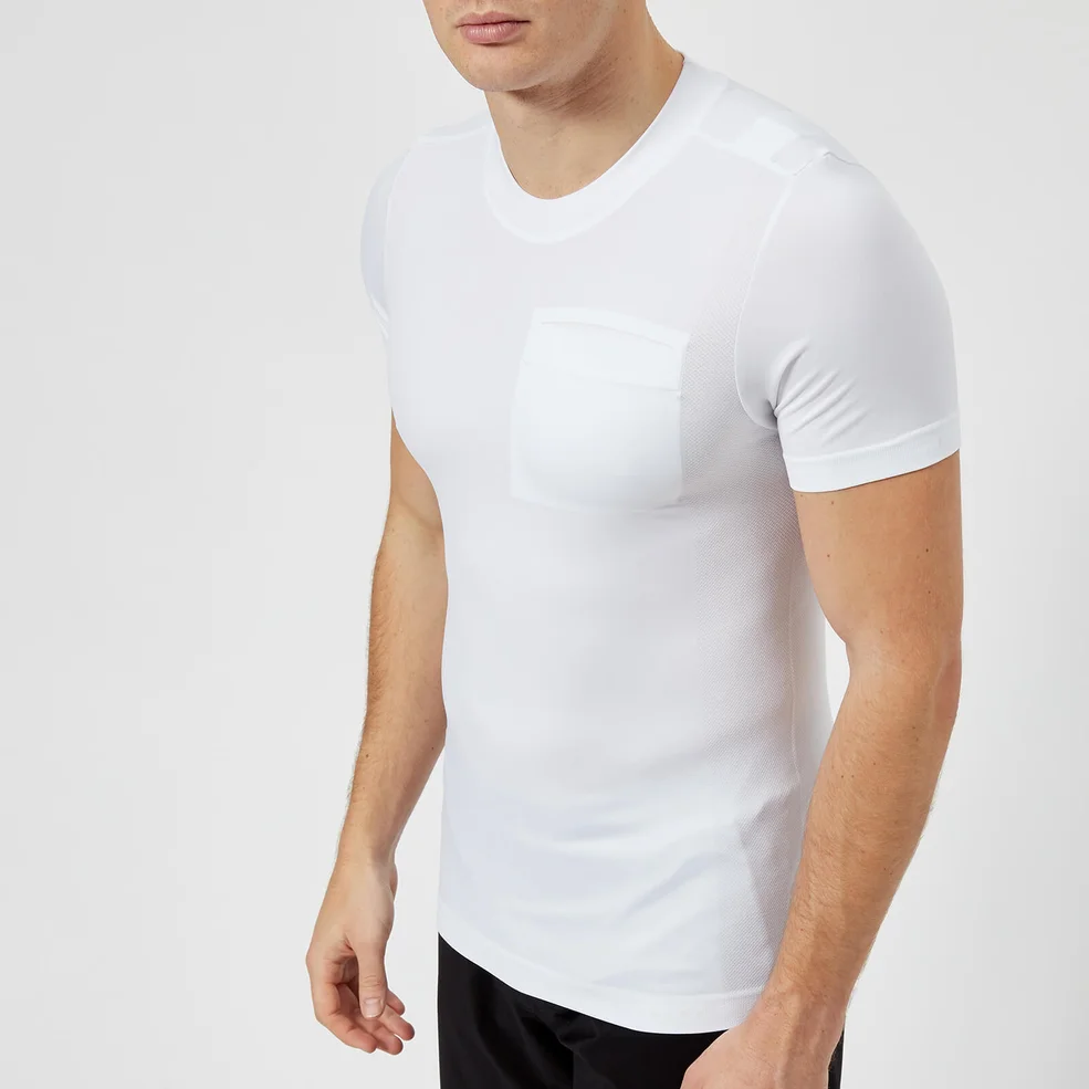 FALKE Ergonomic Sport System Men's Short Sleeve Pocket T-Shirt - White Image 1