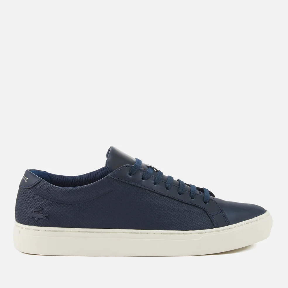 Lacoste Men's L.12.12 113 Leather Cupsole Trainers - Navy/Off White Image 1