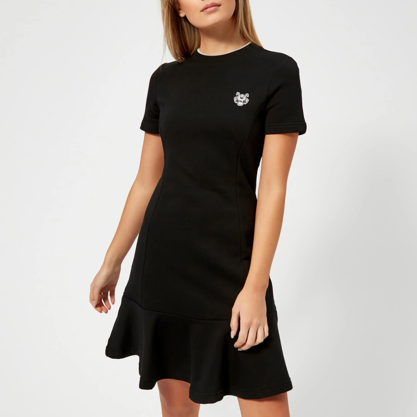 KENZO Women's Light Cotton Molleton T-Shirt Dress - Black Image 1