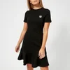 KENZO Women's Light Cotton Molleton T-Shirt Dress - Black - Image 1