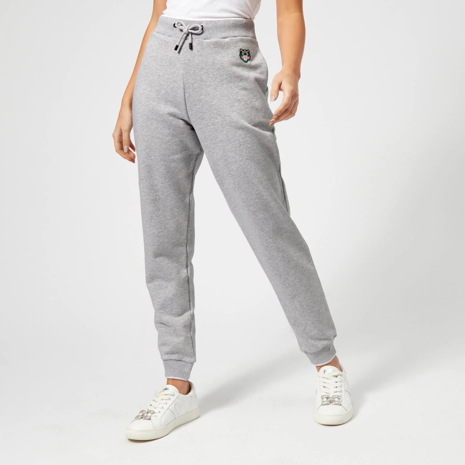 KENZO Women's Light Cotton Molleton Sweatpants - Pale Grey Image 1