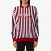 KENZO Women's Stripes Light Cotton Molleton Sweatshirt - Bordeaux - Image 1