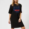 KENZO Women's Crepe Back Satin T-Shirt Dress - Black - Image 1