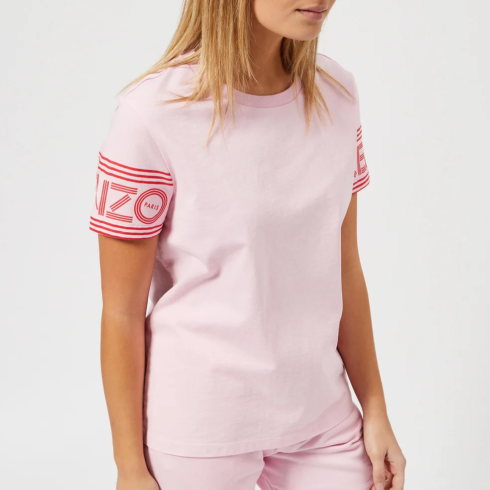 KENZO Women's Cotton Skate Jersey T-Shirt - Flamingo Pink Image 1