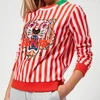 KENZO Women's Stripe Tiger Light Molleton Sweatshirt - Medium Red - Image 1