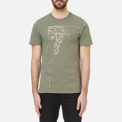 Versace Collection Men's Medusa Logo T-Shirt - Bronzo/Stampa