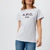 A.P.C. Women's U.S. Flag T-Shirt - Grey - Image 1