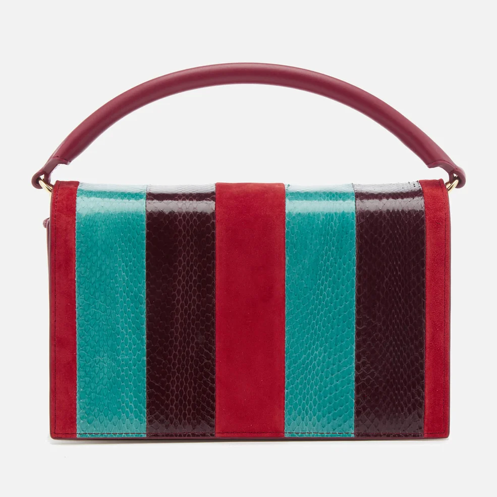 Diane von Furstenberg Women's Soirée Top Handle Bag - Jade/Bright Red/Deep Fif Image 1