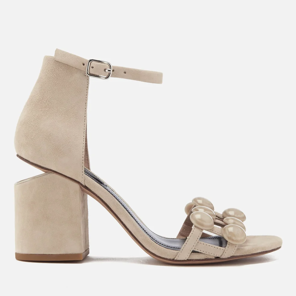 Alexander Wang Women's Abby Suede Heeled Sandals - Cashmere Image 1