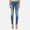 Emporio Armani Women's Dark Wash Skinny Jeans - Blue - Image 1