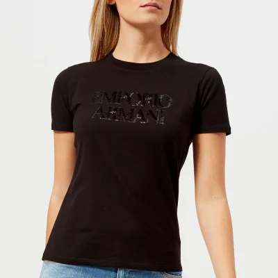 Emporio Armani Women's Logo T-Shirt - Black