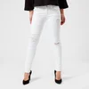 Emporio Armani Women's Distressed Skinny Jeans - White - Image 1