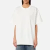 MM6 Maison Margiela Women's American Jersey T-Shirt with Back Detail - Off White - Image 1