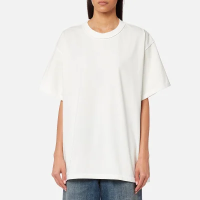MM6 Maison Margiela Women's American Jersey T-Shirt with Back Detail - Off White