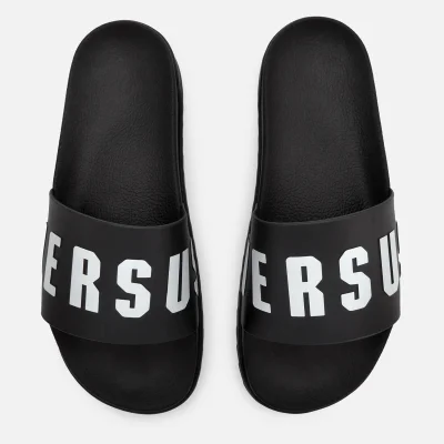 Versus Versace Men's High Sole Slide Sandals - Black/White