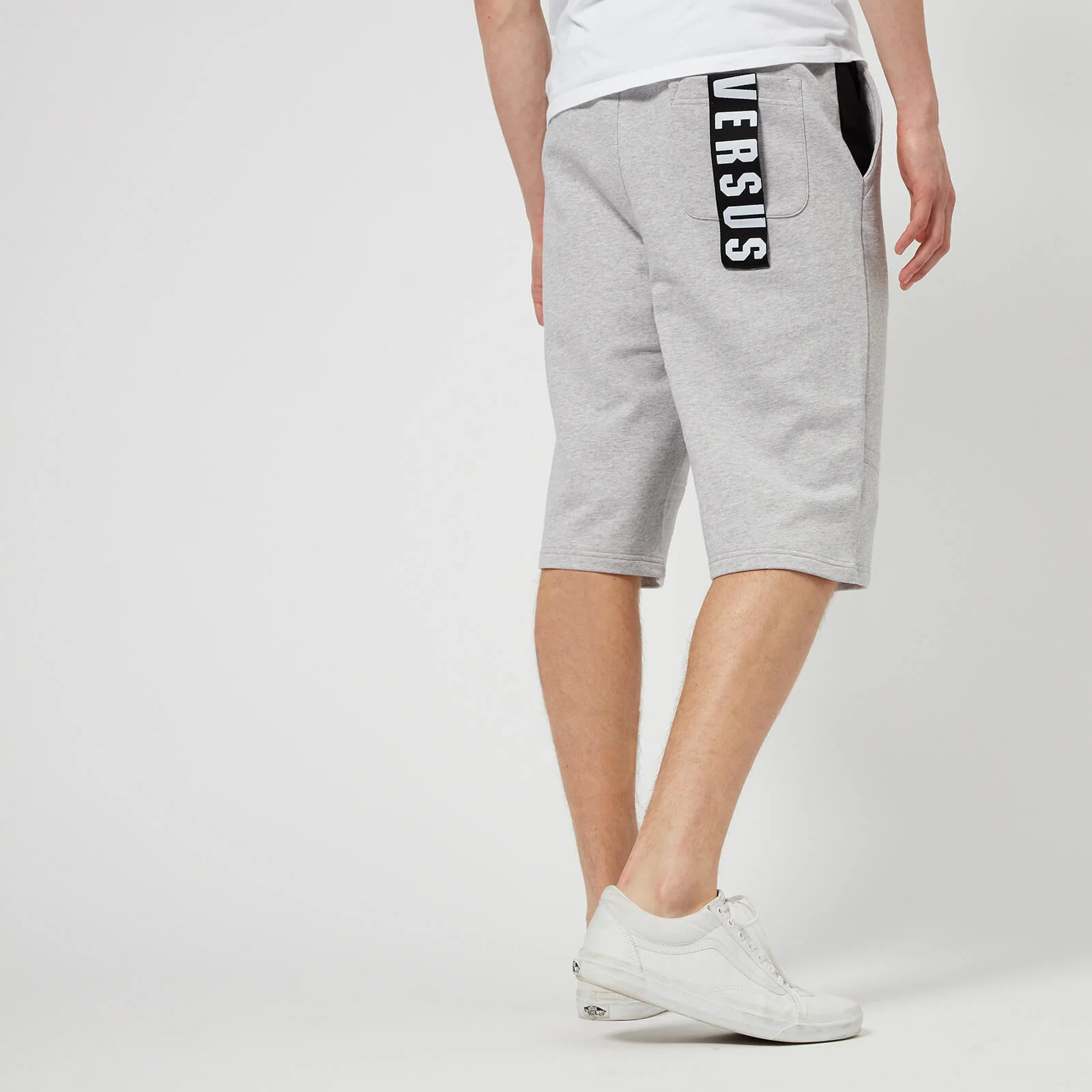 Versus Versace Men's Pocket Logo Sweat Shorts - Grey/Black Image 1