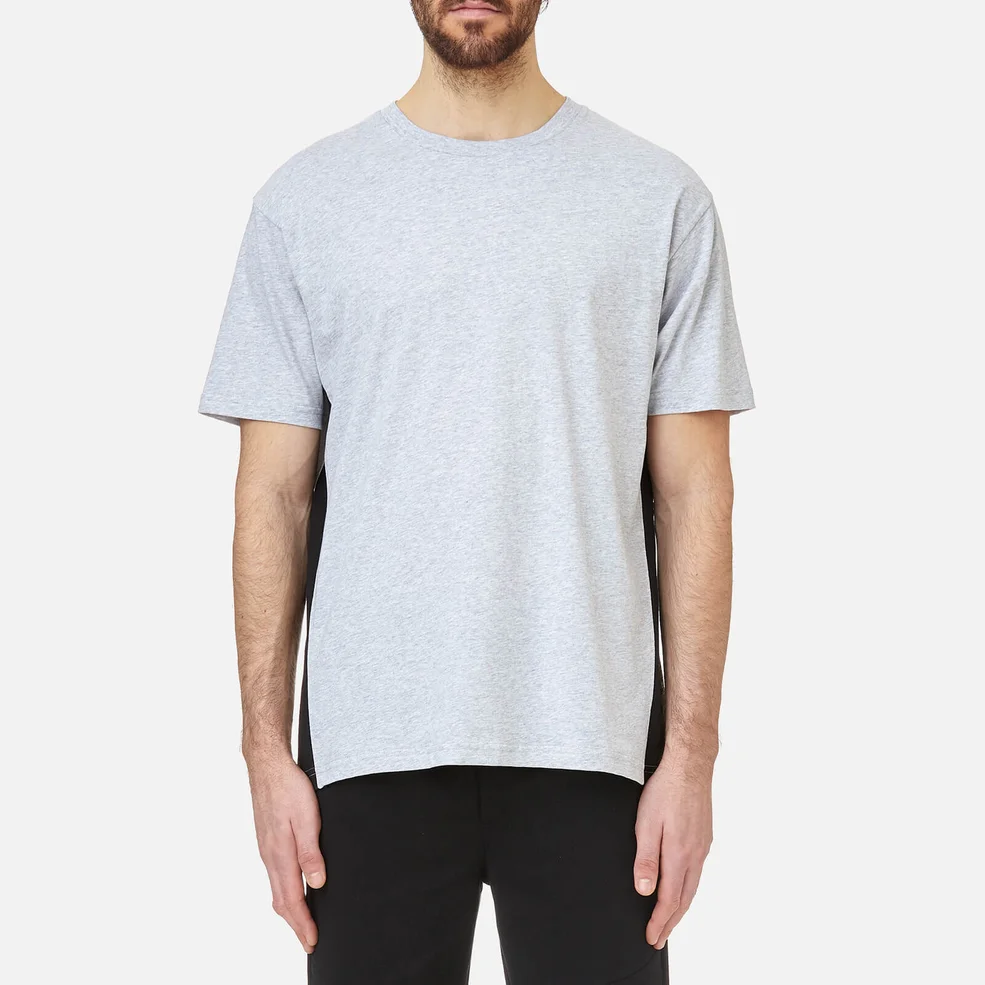Versus Versace Men's Collar Logo T-Shirt - Grey/Black Image 1
