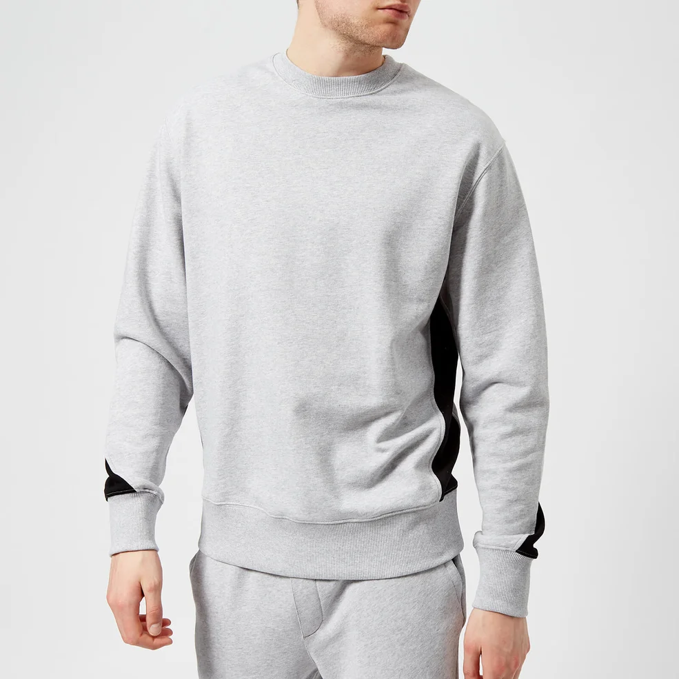Versus Versace Men's Collar Logo Sweatshirt - Grey/Black Image 1