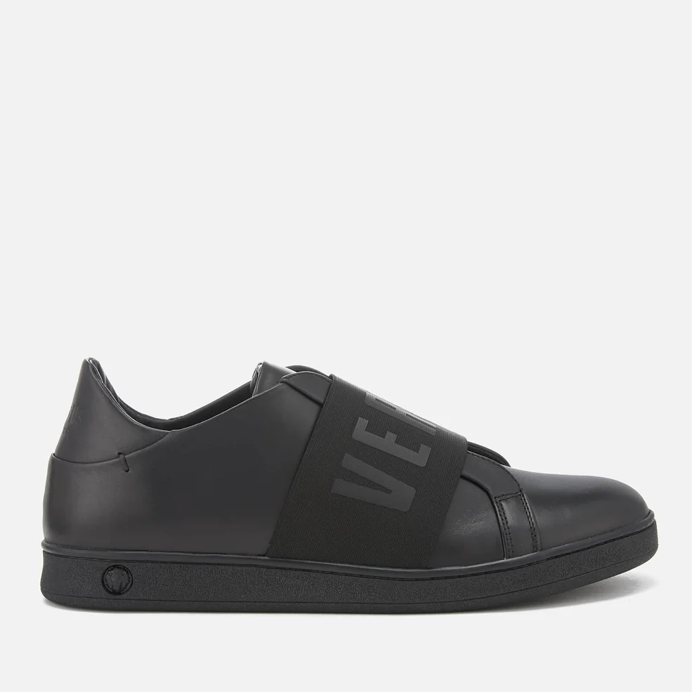 Versus Versace Men's Strap Detail Sneakers - Black/Black Image 1