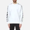 Versus Versace Men's Zipped Sleeve Logo Sweatshirt - White/Stampa - Image 1