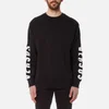 Versus Versace Men's Zipped Sleeve Logo Sweatshirt - Black/Stampa - Image 1