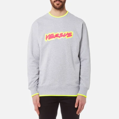 Versus Versace Men's Neon Logo Sweatshirt - Grigio Ghiaccio