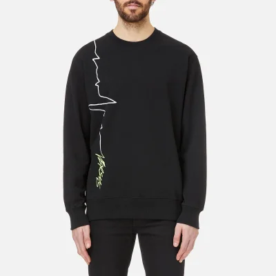 Versus Versace Men's Side Logo Sweatshirt - Black/Stampa