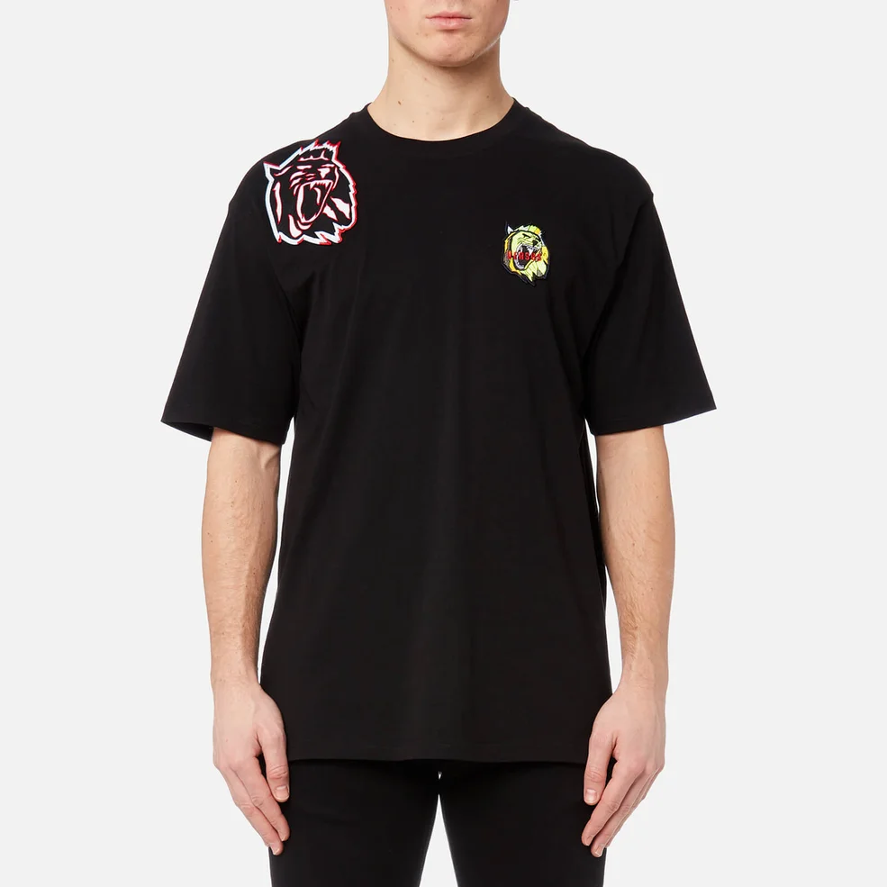 Versus Versace Men's Neon Patch T-Shirt - Black Image 1