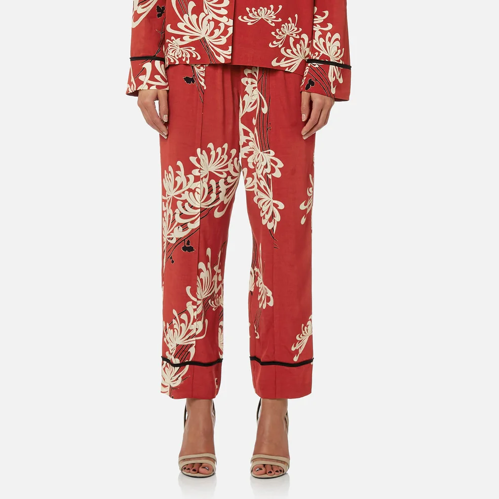 McQ Alexander McQueen Women's Piping Pin Track Trousers - Amp Red Image 1
