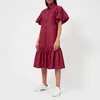 McQ Alexander McQueen Women's Short Bubble Sleeve Shirt Dress - Amp/Red Darkest - Image 1