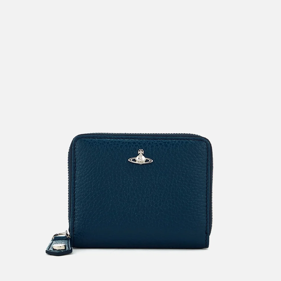 Vivienne Westwood Men's Milano Small Zip Wallet - Blue Image 1